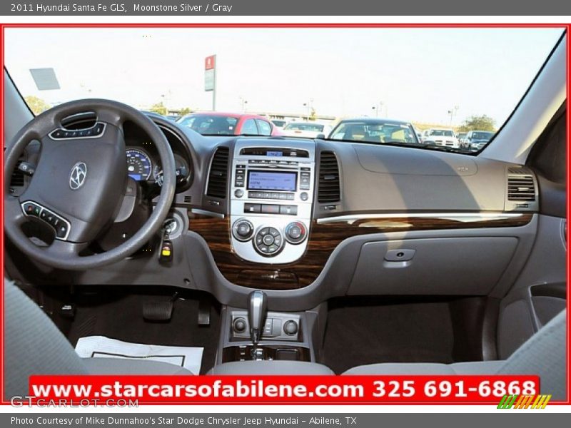 Moonstone Silver / Gray 2011 Hyundai Santa Fe GLS