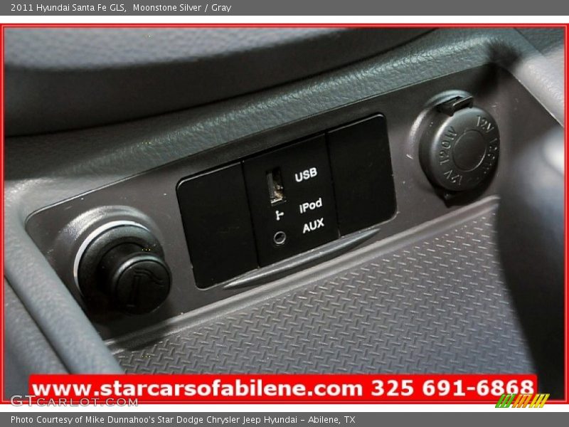 Moonstone Silver / Gray 2011 Hyundai Santa Fe GLS
