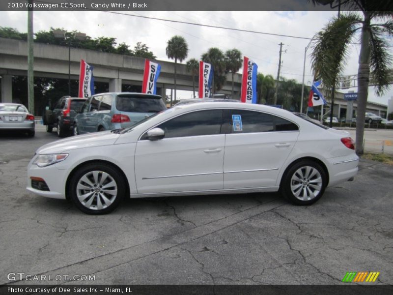 Candy White / Black 2010 Volkswagen CC Sport