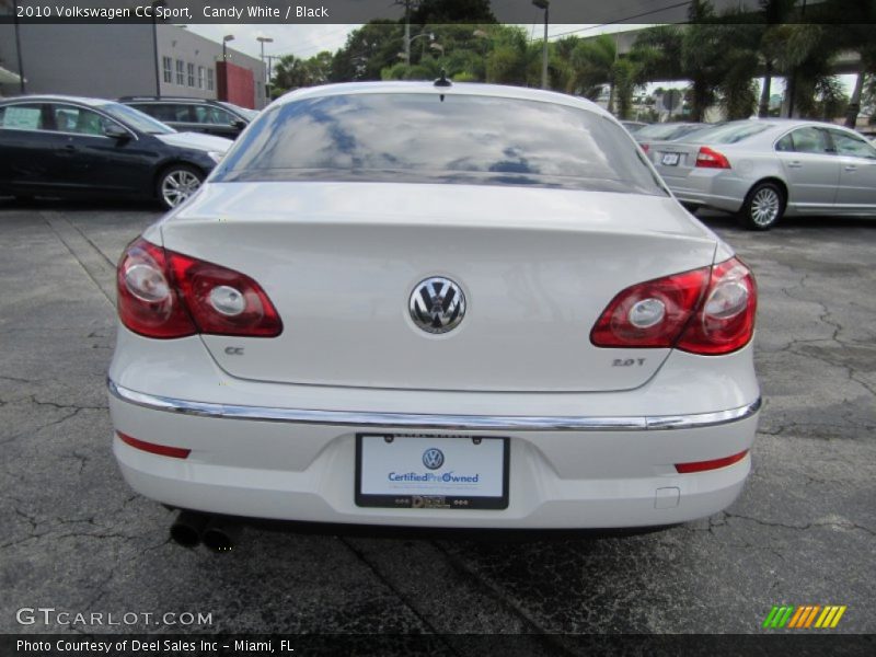 Candy White / Black 2010 Volkswagen CC Sport