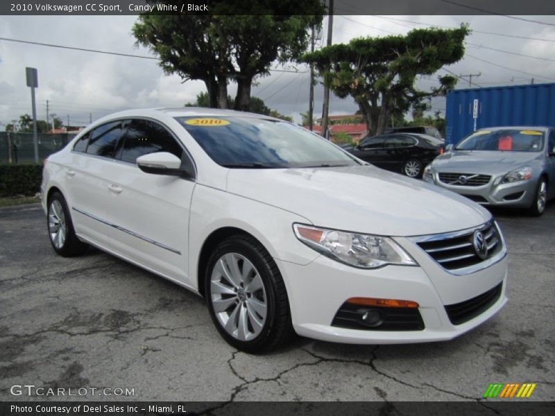 Candy White / Black 2010 Volkswagen CC Sport