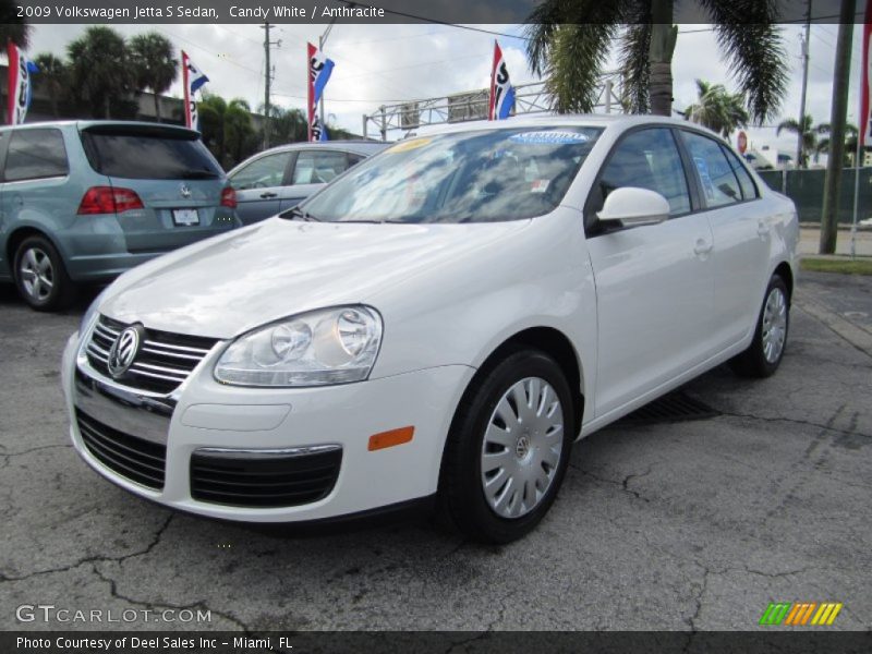 Candy White / Anthracite 2009 Volkswagen Jetta S Sedan