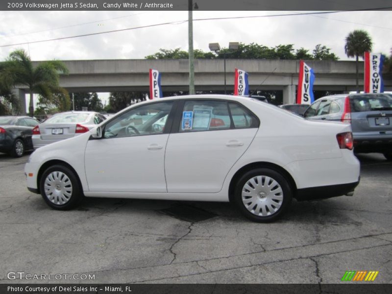 Candy White / Anthracite 2009 Volkswagen Jetta S Sedan