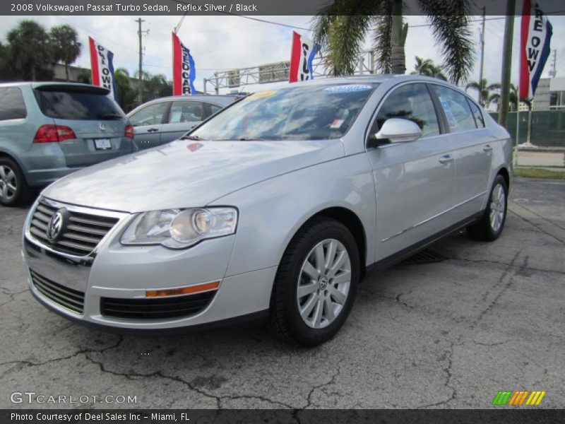 Reflex Silver / Black 2008 Volkswagen Passat Turbo Sedan