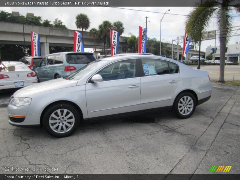 Reflex Silver / Black 2008 Volkswagen Passat Turbo Sedan