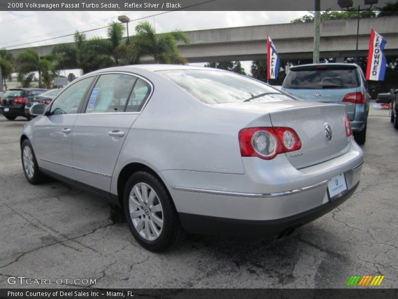 Reflex Silver / Black 2008 Volkswagen Passat Turbo Sedan