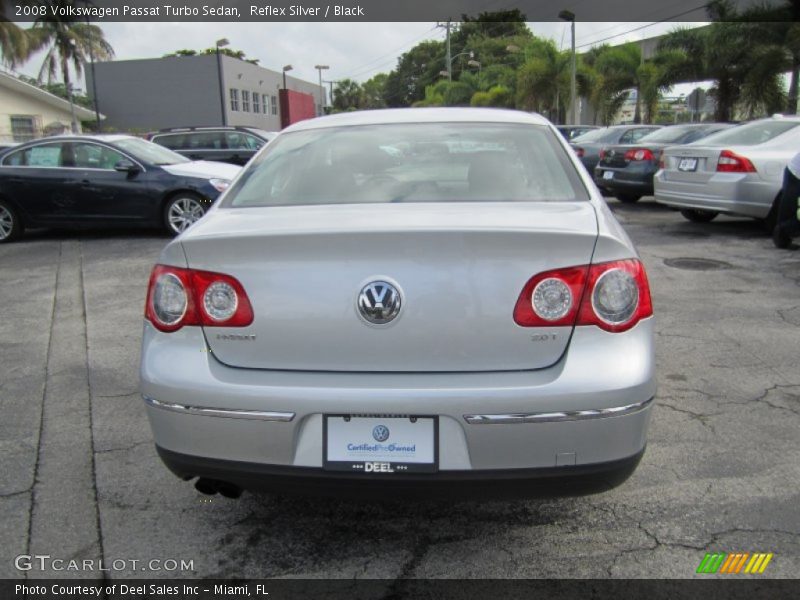 Reflex Silver / Black 2008 Volkswagen Passat Turbo Sedan