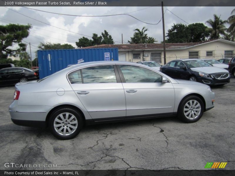 Reflex Silver / Black 2008 Volkswagen Passat Turbo Sedan