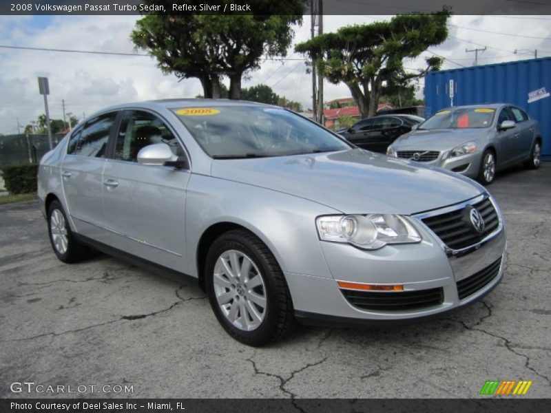 Reflex Silver / Black 2008 Volkswagen Passat Turbo Sedan