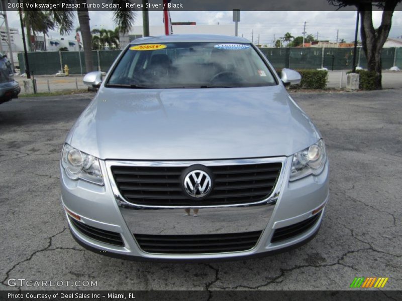 Reflex Silver / Black 2008 Volkswagen Passat Turbo Sedan