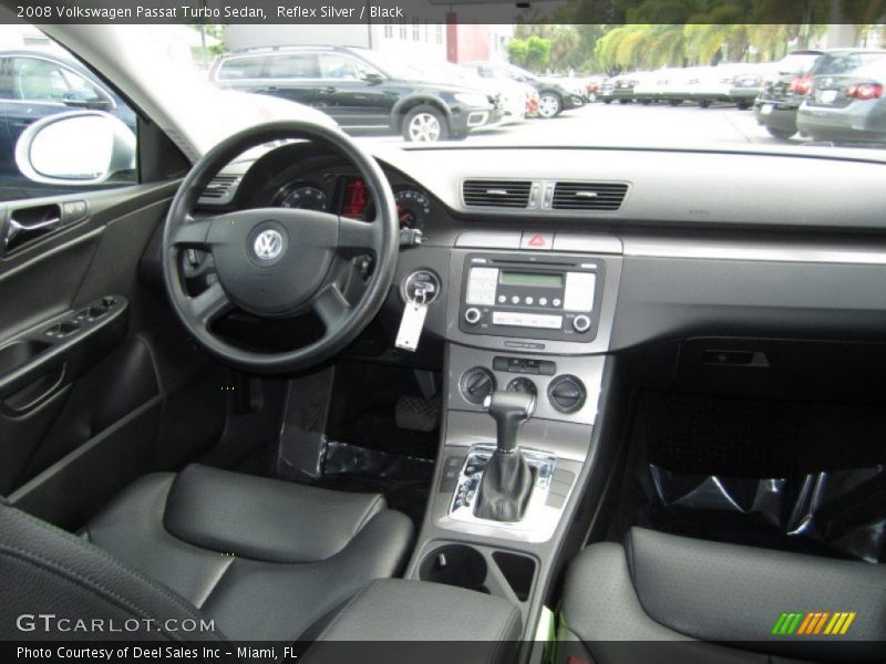 Reflex Silver / Black 2008 Volkswagen Passat Turbo Sedan