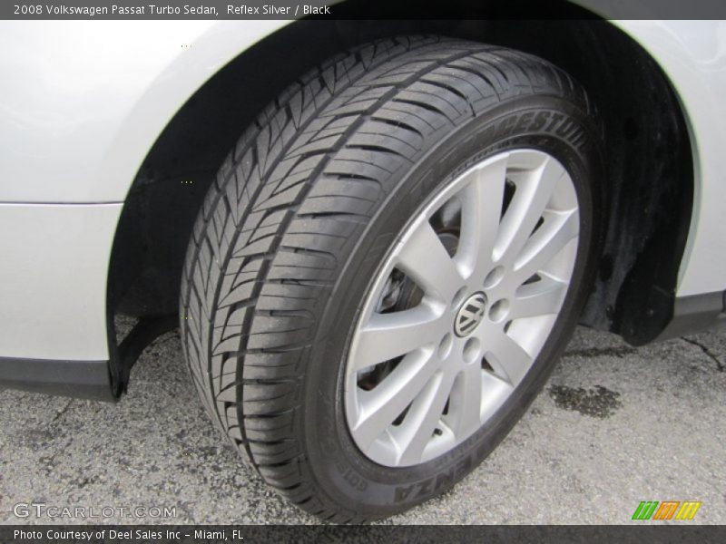 Reflex Silver / Black 2008 Volkswagen Passat Turbo Sedan