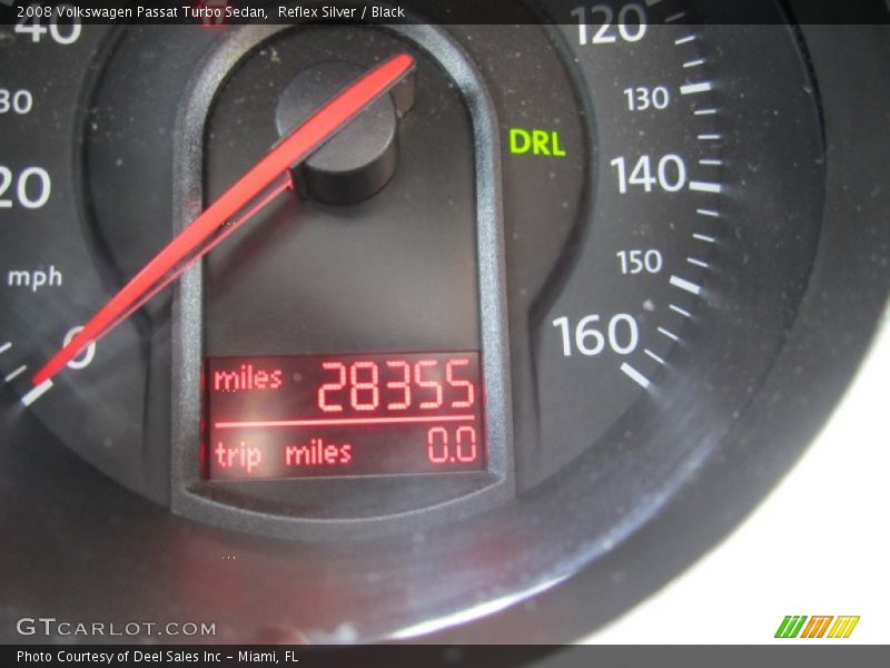 Reflex Silver / Black 2008 Volkswagen Passat Turbo Sedan