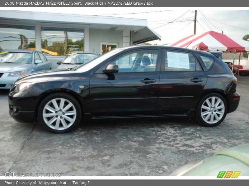 Black Mica / MAZDASPEED Gray/Black 2008 Mazda MAZDA3 MAZDASPEED Sport