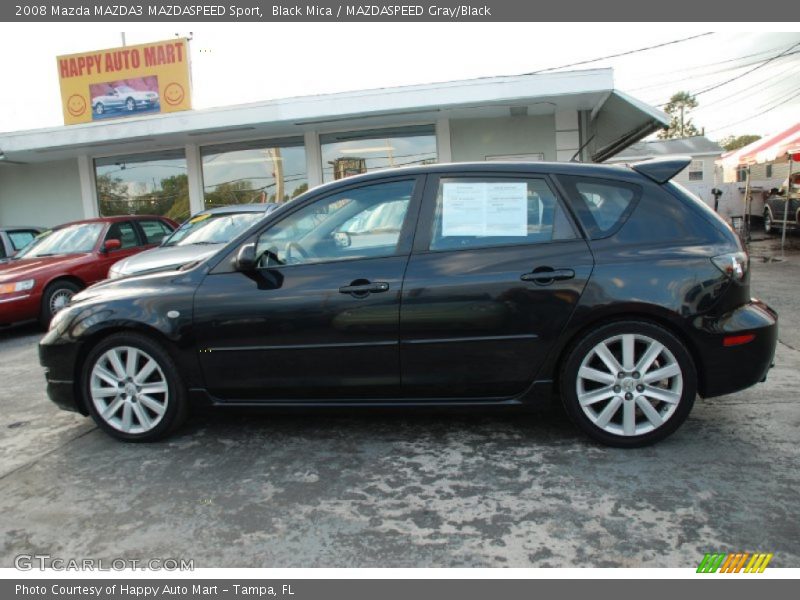 Black Mica / MAZDASPEED Gray/Black 2008 Mazda MAZDA3 MAZDASPEED Sport