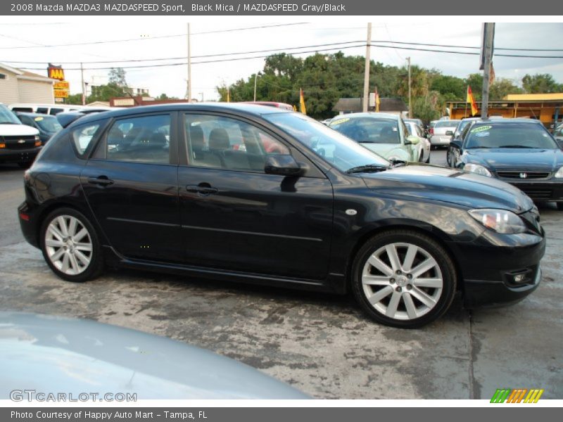 Black Mica / MAZDASPEED Gray/Black 2008 Mazda MAZDA3 MAZDASPEED Sport