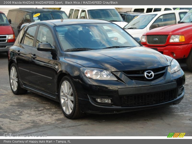 Black Mica / MAZDASPEED Gray/Black 2008 Mazda MAZDA3 MAZDASPEED Sport