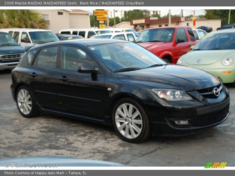 Black Mica / MAZDASPEED Gray/Black 2008 Mazda MAZDA3 MAZDASPEED Sport