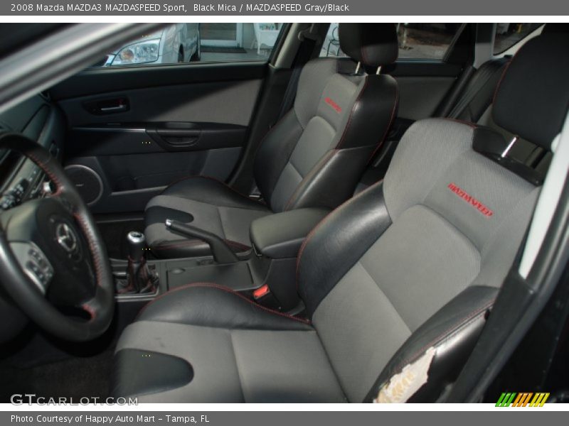 Black Mica / MAZDASPEED Gray/Black 2008 Mazda MAZDA3 MAZDASPEED Sport