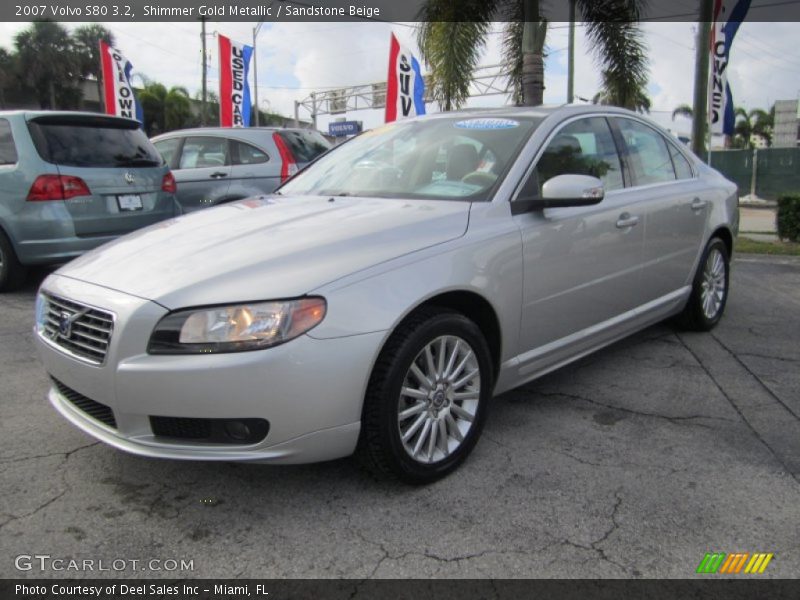 Shimmer Gold Metallic / Sandstone Beige 2007 Volvo S80 3.2