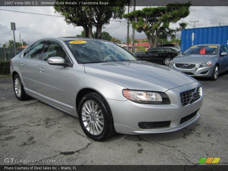 Shimmer Gold Metallic / Sandstone Beige 2007 Volvo S80 3.2