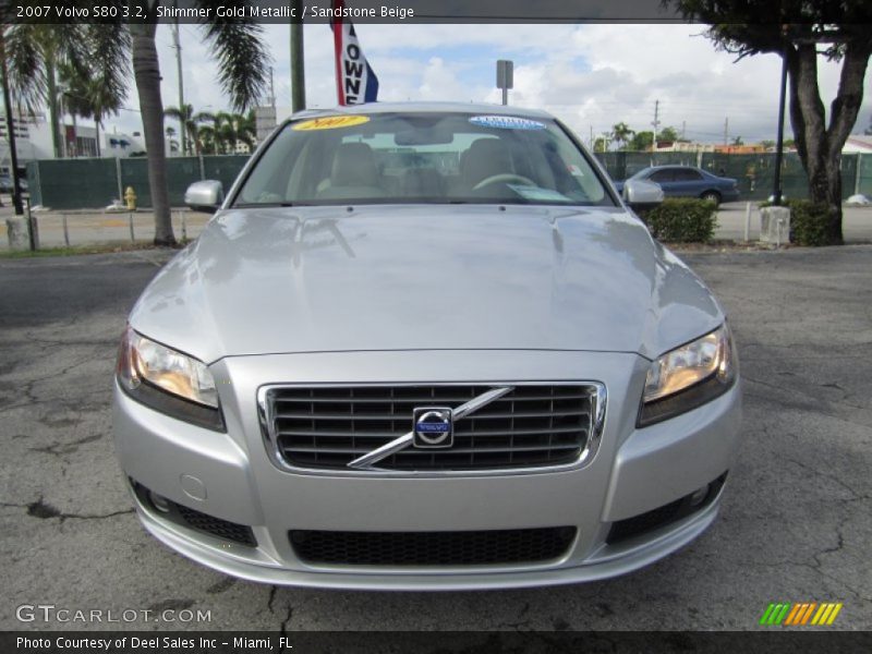 Shimmer Gold Metallic / Sandstone Beige 2007 Volvo S80 3.2