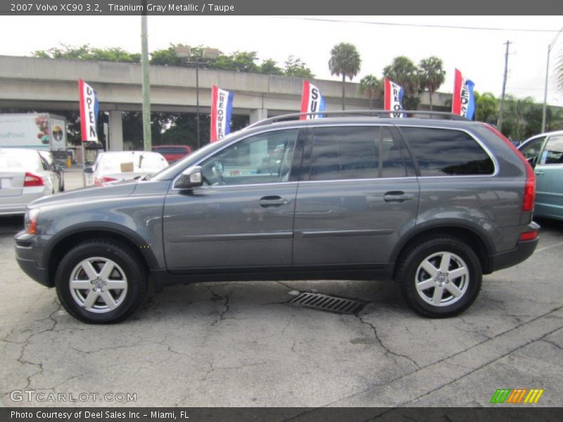 Titanium Gray Metallic / Taupe 2007 Volvo XC90 3.2