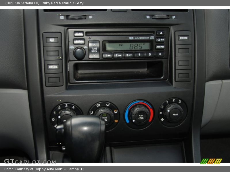 Ruby Red Metallic / Gray 2005 Kia Sedona LX