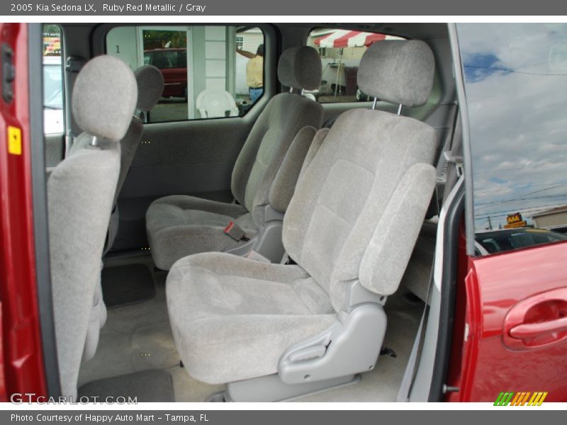 Ruby Red Metallic / Gray 2005 Kia Sedona LX