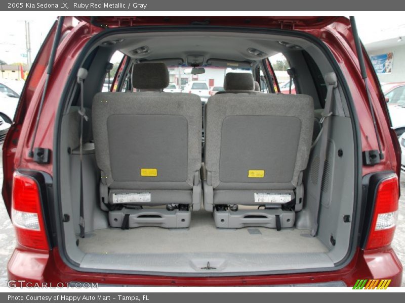 Ruby Red Metallic / Gray 2005 Kia Sedona LX