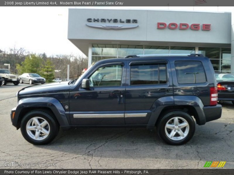 Modern Blue Pearl / Pastel Slate Gray 2008 Jeep Liberty Limited 4x4