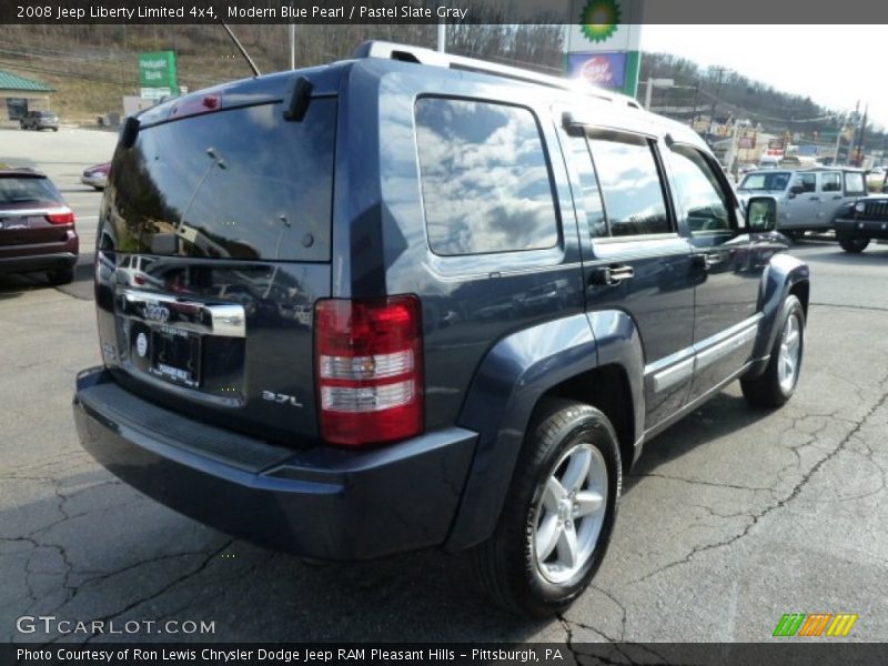 Modern Blue Pearl / Pastel Slate Gray 2008 Jeep Liberty Limited 4x4