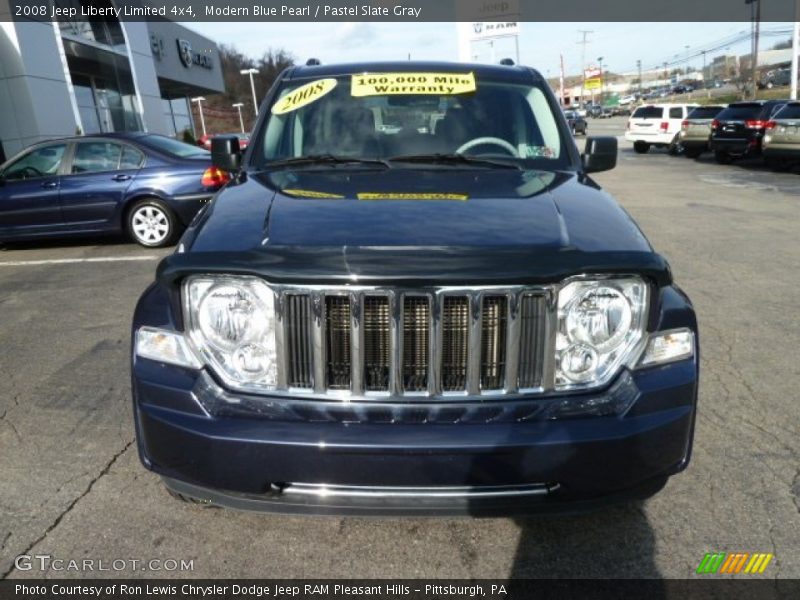 Modern Blue Pearl / Pastel Slate Gray 2008 Jeep Liberty Limited 4x4
