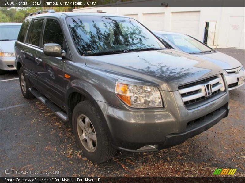 Nimbus Gray Metallic / Gray 2008 Honda Pilot EX