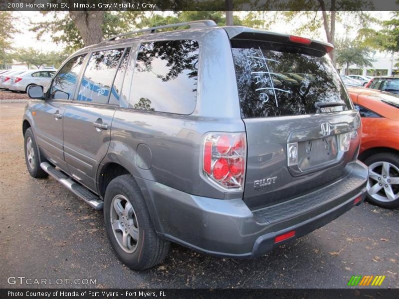 Nimbus Gray Metallic / Gray 2008 Honda Pilot EX