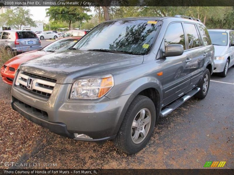 Nimbus Gray Metallic / Gray 2008 Honda Pilot EX