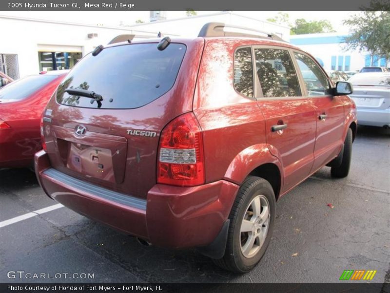Mesa Red / Beige 2005 Hyundai Tucson GL