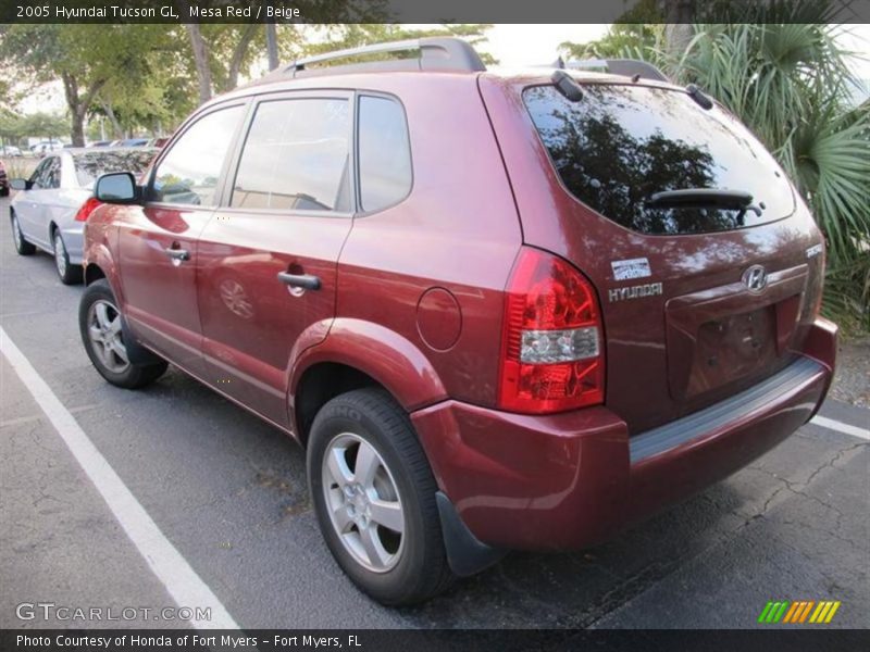 Mesa Red / Beige 2005 Hyundai Tucson GL