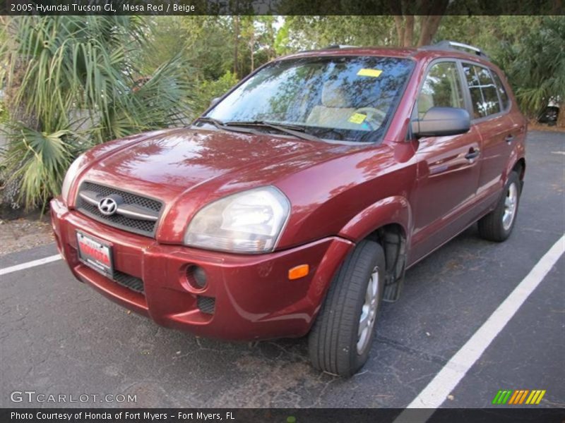 Mesa Red / Beige 2005 Hyundai Tucson GL