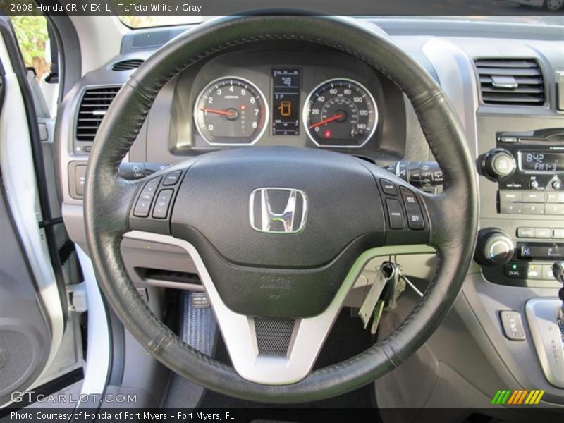 Taffeta White / Gray 2008 Honda CR-V EX-L