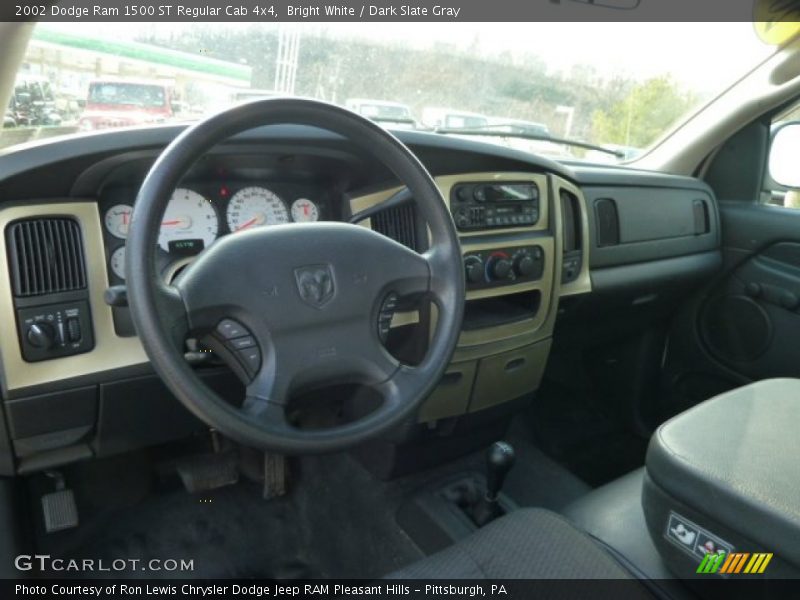 Bright White / Dark Slate Gray 2002 Dodge Ram 1500 ST Regular Cab 4x4