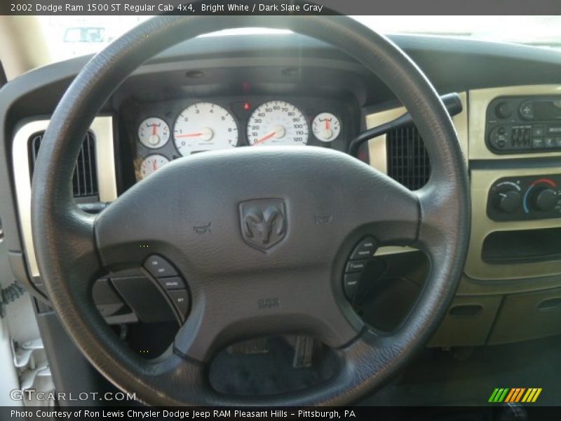 Bright White / Dark Slate Gray 2002 Dodge Ram 1500 ST Regular Cab 4x4