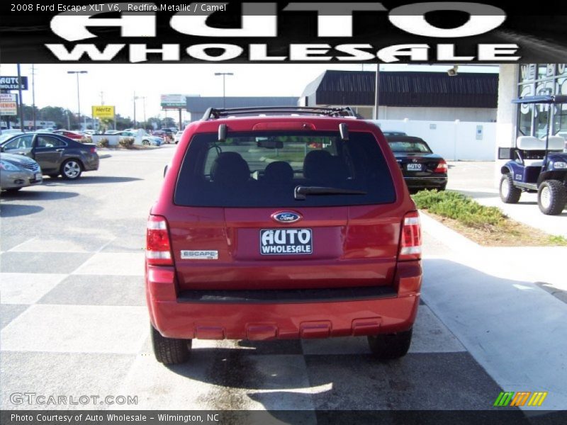 Redfire Metallic / Camel 2008 Ford Escape XLT V6