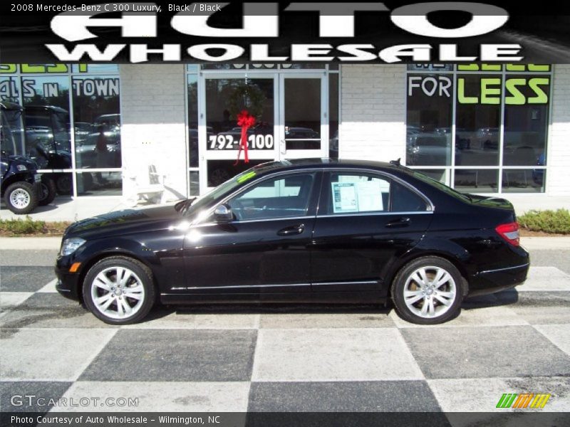Black / Black 2008 Mercedes-Benz C 300 Luxury