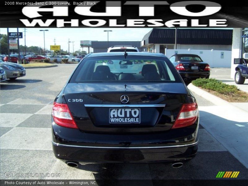 Black / Black 2008 Mercedes-Benz C 300 Luxury