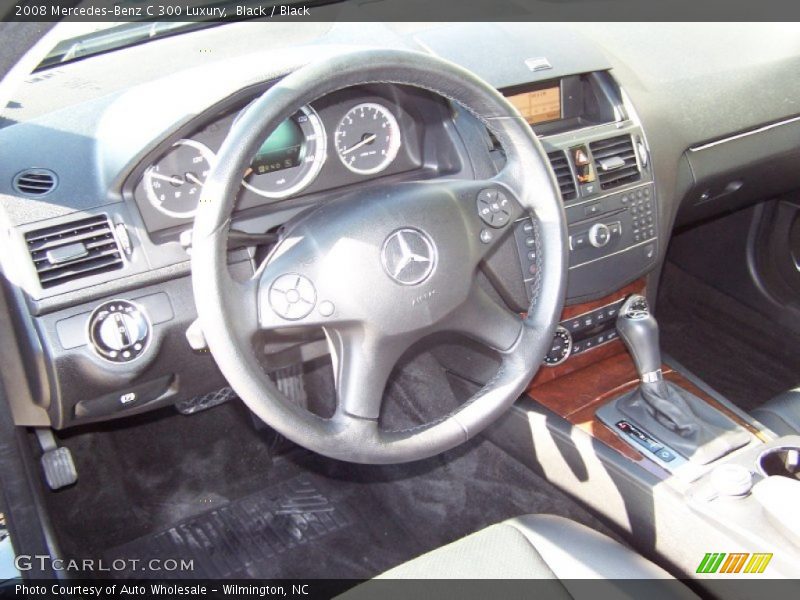 Black / Black 2008 Mercedes-Benz C 300 Luxury