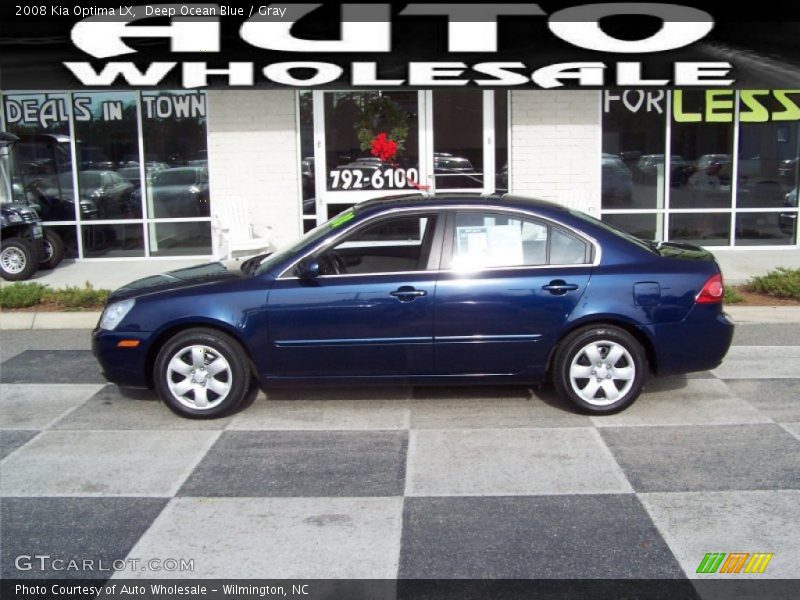 Deep Ocean Blue / Gray 2008 Kia Optima LX