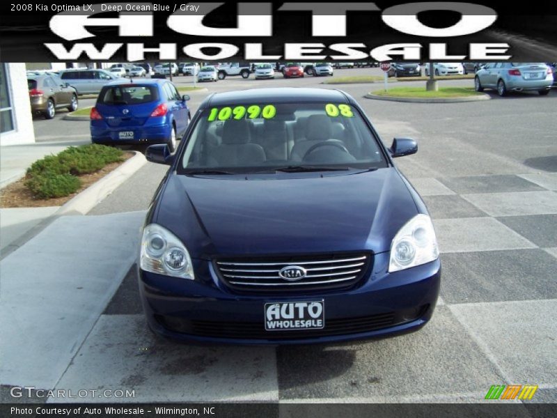 Deep Ocean Blue / Gray 2008 Kia Optima LX