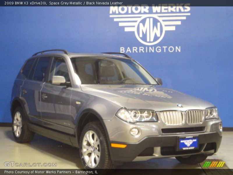 Space Grey Metallic / Black Nevada Leather 2009 BMW X3 xDrive30i