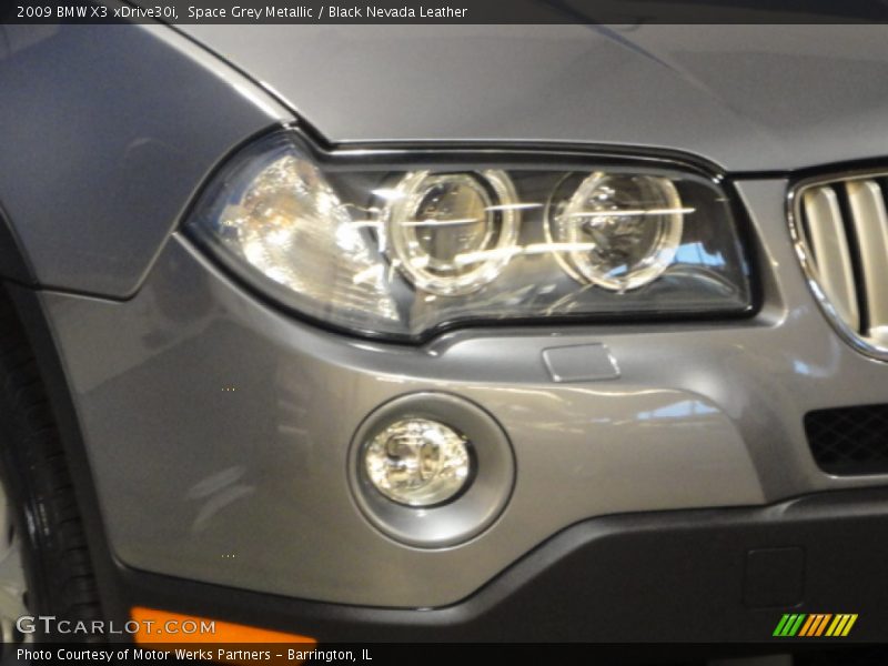Space Grey Metallic / Black Nevada Leather 2009 BMW X3 xDrive30i